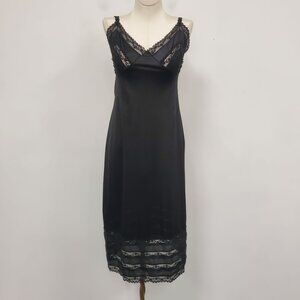 Vintage Movie Star Women Y2K Babydoll Midi Slip Dress Size 34 Sexy Romantic Goth